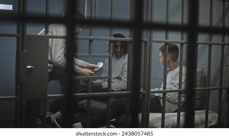 Multi-ethnic youth in a juvenile detention center representing their starting point